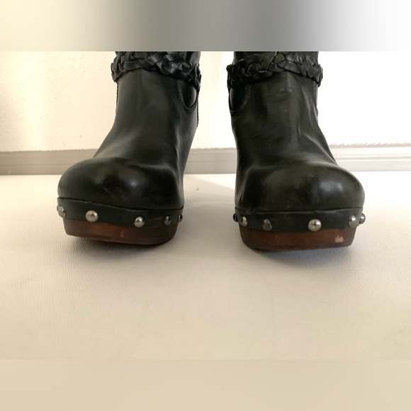 UGG SAVANNA Braided Leather w/ Sherpa Shearling Sheepskin Knee High Boots • 7 - Picture 9 of 16